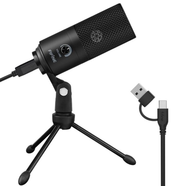 FIFINE K669B USB Condenser Streaming Microphone