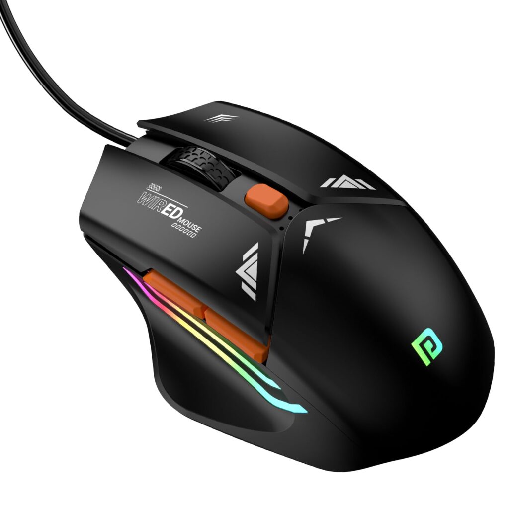 5. Portronics Vader Wired Gaming Mouse