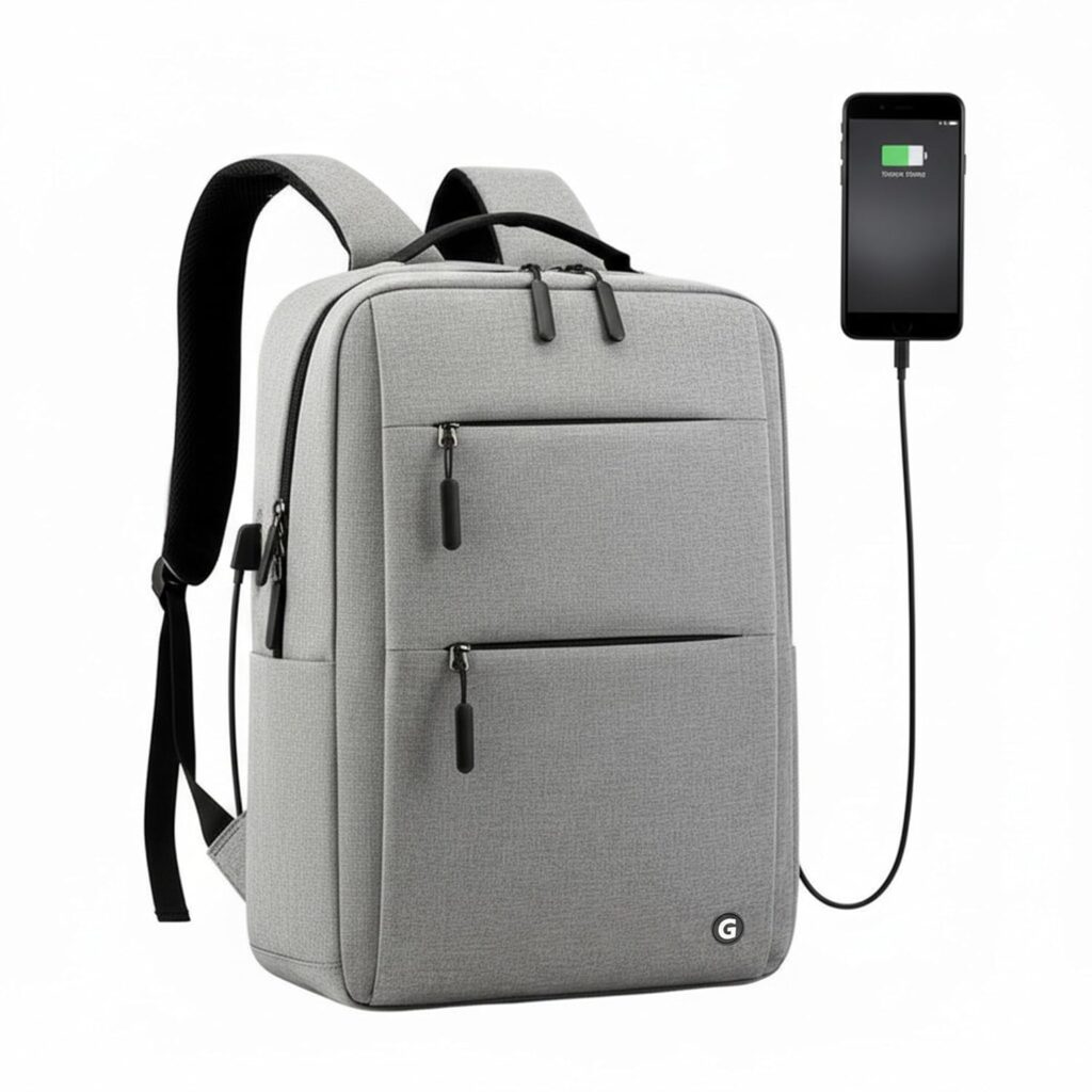 GadgetBite Graphite 20L Laptop Backpack 🎒💻